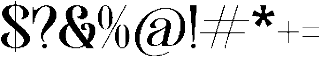 Montague Westfield otf (400) Font OTHER CHARS