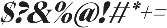 Montaigne Black Italic otf (900) Font OTHER CHARS