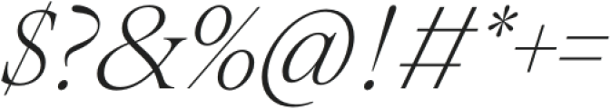 Montaigne Extralight Italic otf (200) Font OTHER CHARS