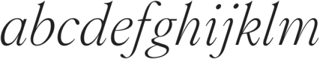Montaigne Extralight Italic otf (200) Font LOWERCASE