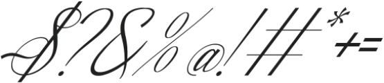 Montalina Italic otf (400) Font OTHER CHARS