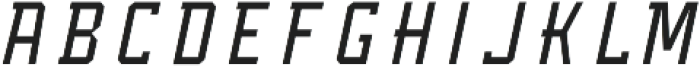 Montana Block Italic otf (400) Font LOWERCASE
