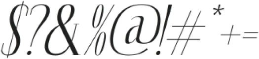 Montaners Italic otf (400) Font OTHER CHARS