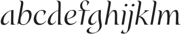 Montarsi Ext Book Italic otf (400) Font LOWERCASE