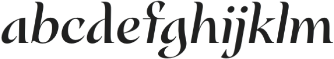 Montarsi Ext Demi Italic otf (400) Font LOWERCASE