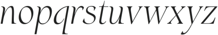 Montarsi Norm Thin Italic otf (100) Font LOWERCASE