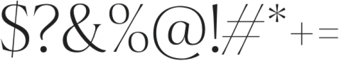Montas Light otf (300) Font OTHER CHARS
