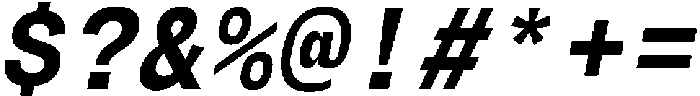 Montase Mono Bold Slant otf (700) Font OTHER CHARS
