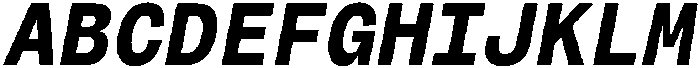 Montase Mono Bold Slant otf (700) Font UPPERCASE