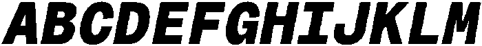 Montase Mono Extra Bold Slant otf (700) Font UPPERCASE