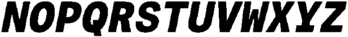 Montase Mono Extra Bold Slant otf (700) Font UPPERCASE