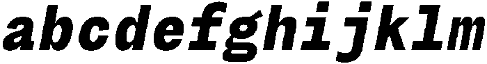 Montase Mono Extra Bold Slant otf (700) FONT