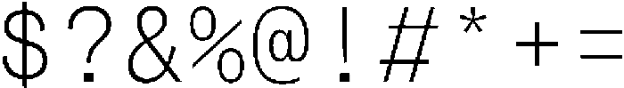 Montase Mono Extra Light otf (200) Font OTHER CHARS