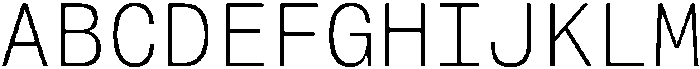 Montase Mono Extra Light otf (200) Font UPPERCASE