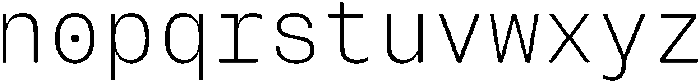 Montase Mono Extra Light otf (200) Font LOWERCASE