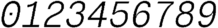 Montase Mono Light Slant otf (300) Font OTHER CHARS