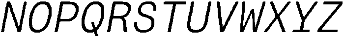 Montase Mono Light Slant otf (300) Font UPPERCASE