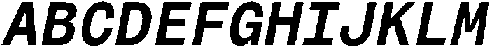 Montase Mono Medium Slant otf (500) Font UPPERCASE