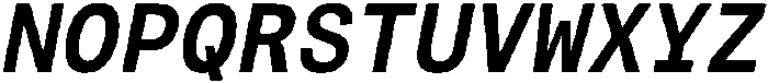 Montase Mono Medium Slant otf (500) Font UPPERCASE