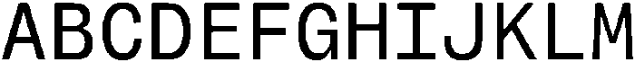 Montase Mono Regular otf (400) Font UPPERCASE