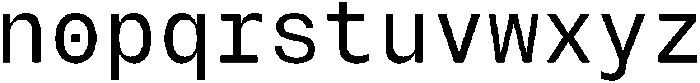 Montase Mono Regular otf (400) Font LOWERCASE