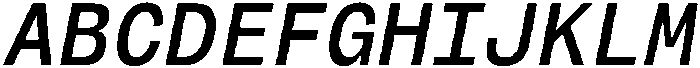 Montase Mono Text Slant otf (400) Font UPPERCASE