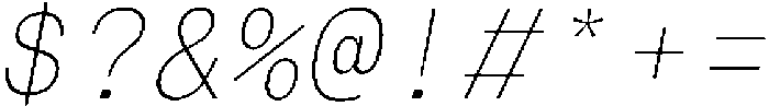 Montase Mono Thin Slant otf (100) Font OTHER CHARS