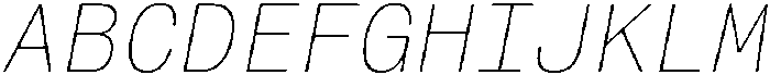 Montase Mono Thin Slant otf (100) Font UPPERCASE