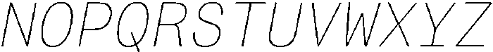 Montase Mono Thin Slant otf (100) Font UPPERCASE