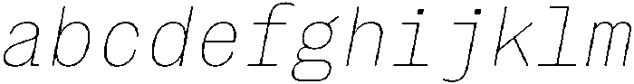Montase Mono Thin Slant otf (100) FONT