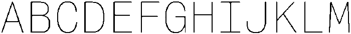 Montase Mono Thin otf (100) Font UPPERCASE