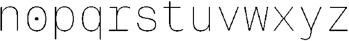 Montase Mono Thin ttf (100) Font LOWERCASE