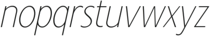 Montblack Thin Italic otf (100) Font LOWERCASE