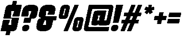 Monteba Italic otf (400) Font OTHER CHARS