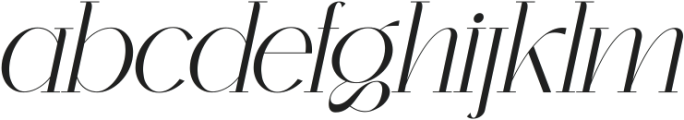 Monteilga Italic otf (400) Font LOWERCASE