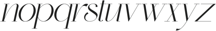 Monteilga Italic otf (400) Font LOWERCASE