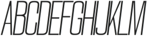 Montelisa Thin Italic otf (100) Font UPPERCASE
