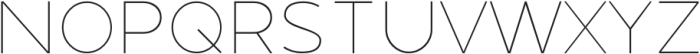 Montenna Thin otf (100) Font UPPERCASE