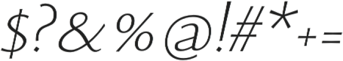 Monterchi Light Italic otf (300) Font OTHER CHARS