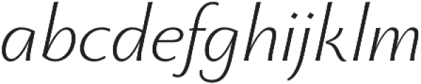 Monterchi Light Italic otf (300) Font LOWERCASE
