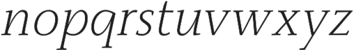 Monterchi Serif Light Italic otf (300) Font LOWERCASE