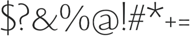 Monterchi Serif Light otf (300) Font OTHER CHARS