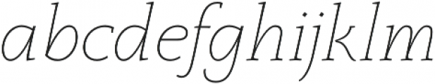 Monterchi Serif Thin Italic otf (100) Font LOWERCASE