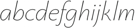 Monterchi Thin Italic otf (100) Font LOWERCASE