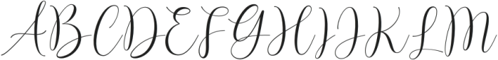 Montessa-Regular otf (400) Font UPPERCASE