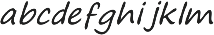 Monthands Regular otf (400) Font LOWERCASE