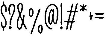 Montharo Inky otf (400) Font OTHER CHARS