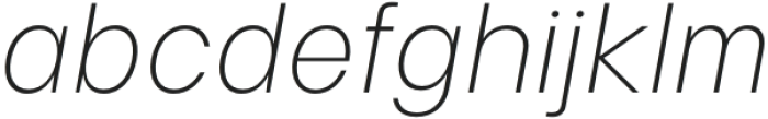 Montilla ExtraLight Italic otf (200) Font LOWERCASE