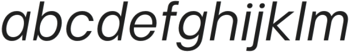 Montilla Italic otf (400) Font LOWERCASE