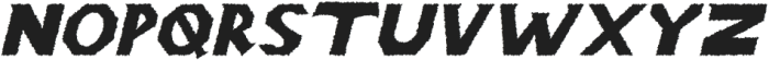 Montire Rough Italic otf (400) Font LOWERCASE